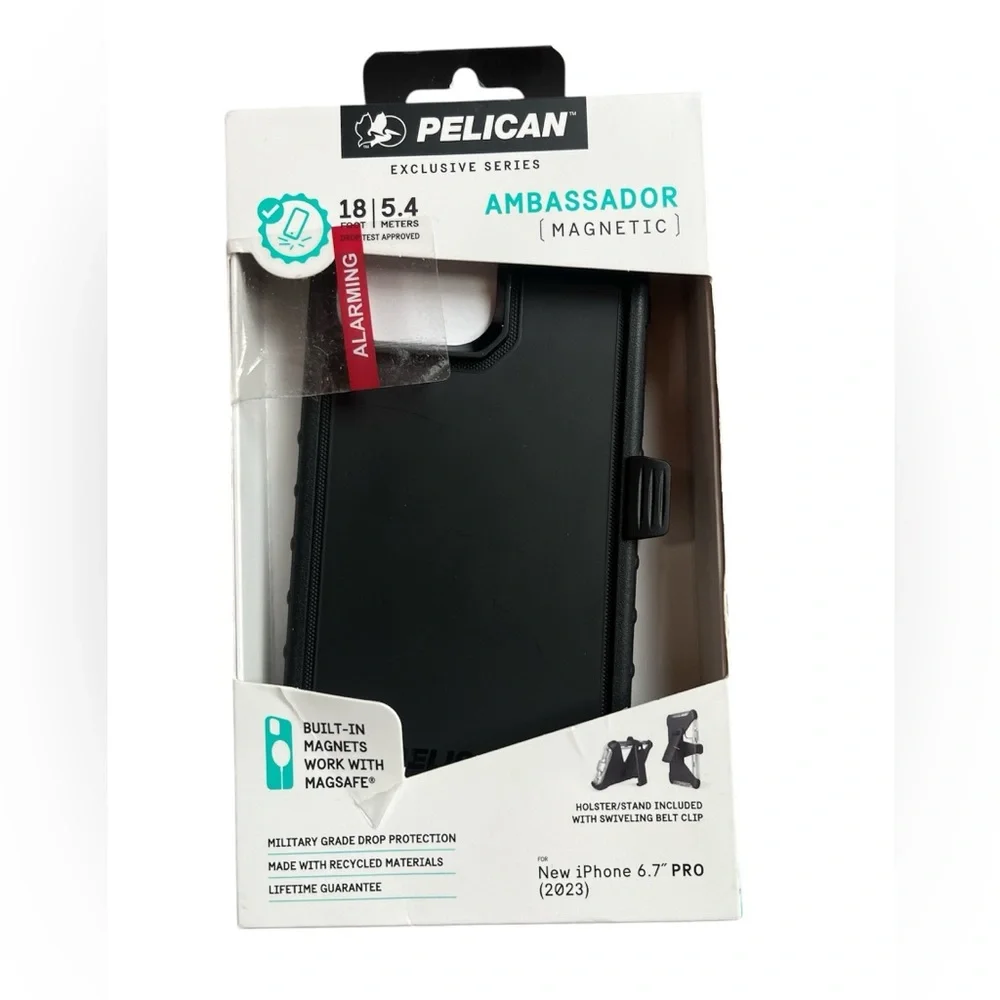 PELICAN EXCLUSIVE SERIES AMBASSADOR MILITARY GRADE CASE iPhone 6.7” PRO (2023)